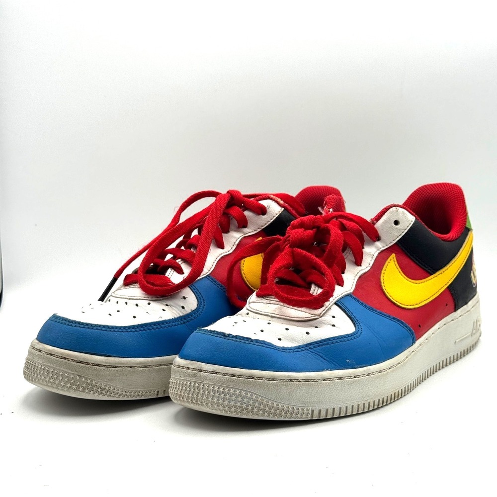 Nike Air Force 1 Low Shoes Mens Size 8.5 Multi Color UNO Collab Sneakers Rare